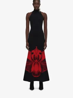 Women's Ethereal Orchid Long Dress in >Alexander McQueen Discount