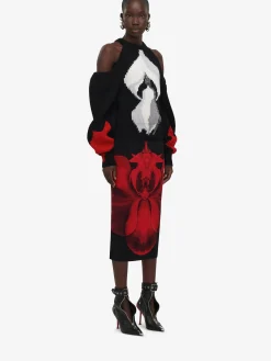 Women's Ethereal Orchid Pencil Skirt in ><noscript><img width=