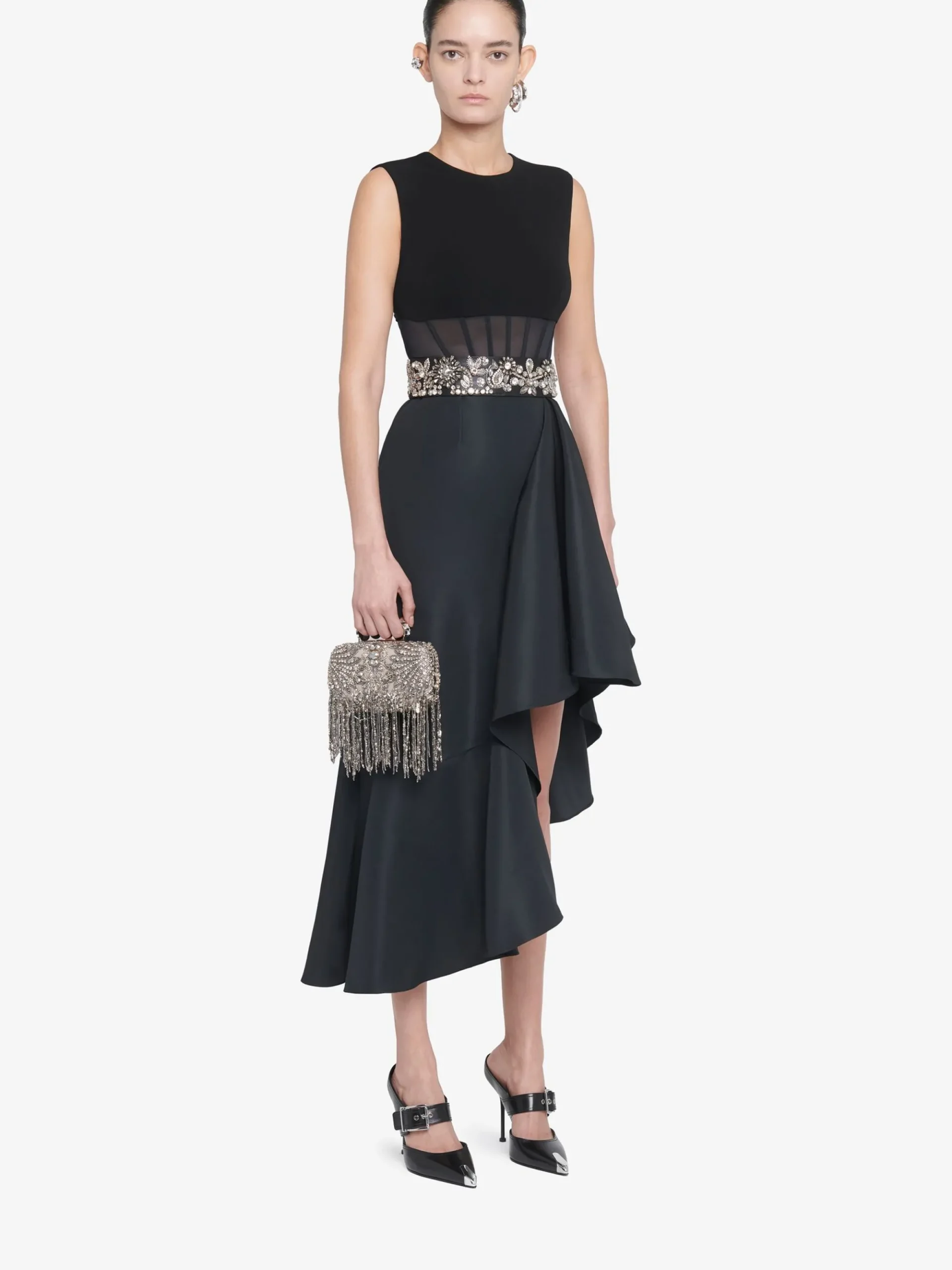 Women's Exploded Victorian Jewel Knuckle Clutch in >Alexander McQueen Cheap
