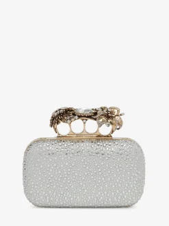 Women's Flower Knuckle Clutch in >Alexander McQueen Flash Sale