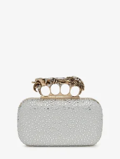 Women's Flower Knuckle Clutch in ><noscript><img width=