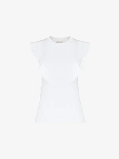 Women's Frill Detail Sleeveless Top in >Alexander McQueen Outlet
