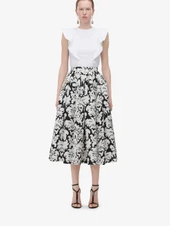 Women's Frill Detail Sleeveless Top in >Alexander McQueen Outlet