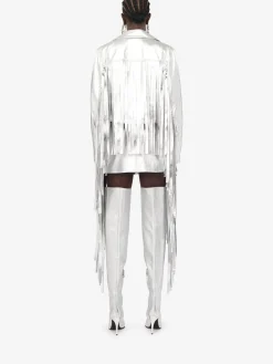 Women's Fringed Biker Jacket in ><noscript><img width=