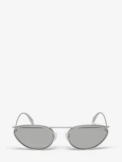Women's Front Piercing Cat-eye Sunglasses in >Alexander McQueen Flash Sale