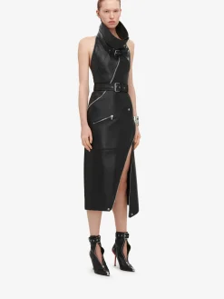 Women's Funnel Neck Biker Dress in ><noscript><img width=