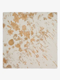 Women's Gold Floral Splash Shawl in >Alexander McQueen Clearance