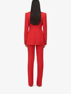 Women's High-waisted Cigarette Trousers in ><noscript><img width=