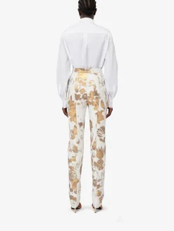 Women's High-waisted Cigarette Trousers in ><noscript><img width=