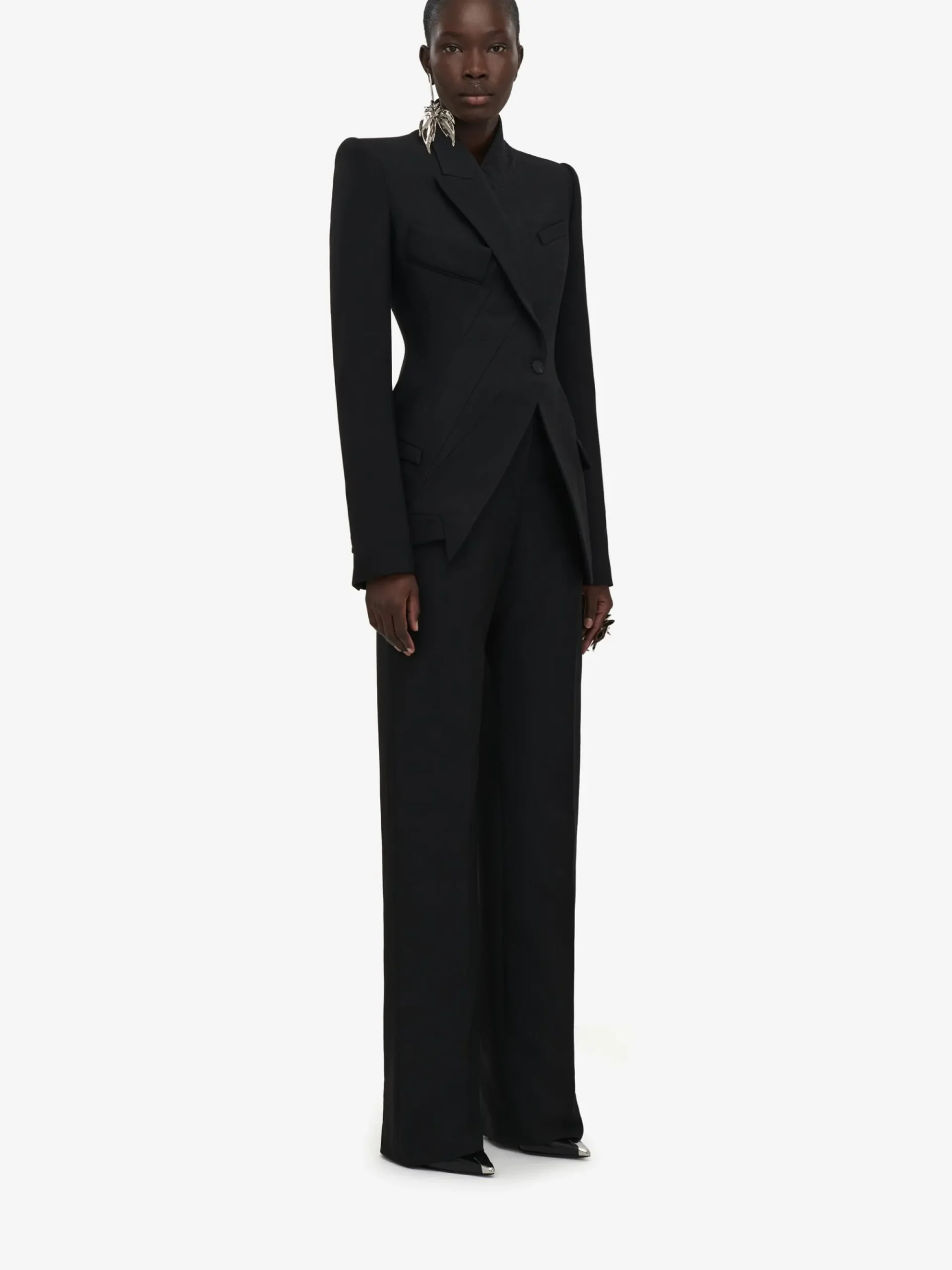 Women's High-waisted Tailored Trousers in >Alexander McQueen Outlet