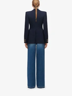 Women's High-waisted Wide Leg Jeans in ><noscript><img width=