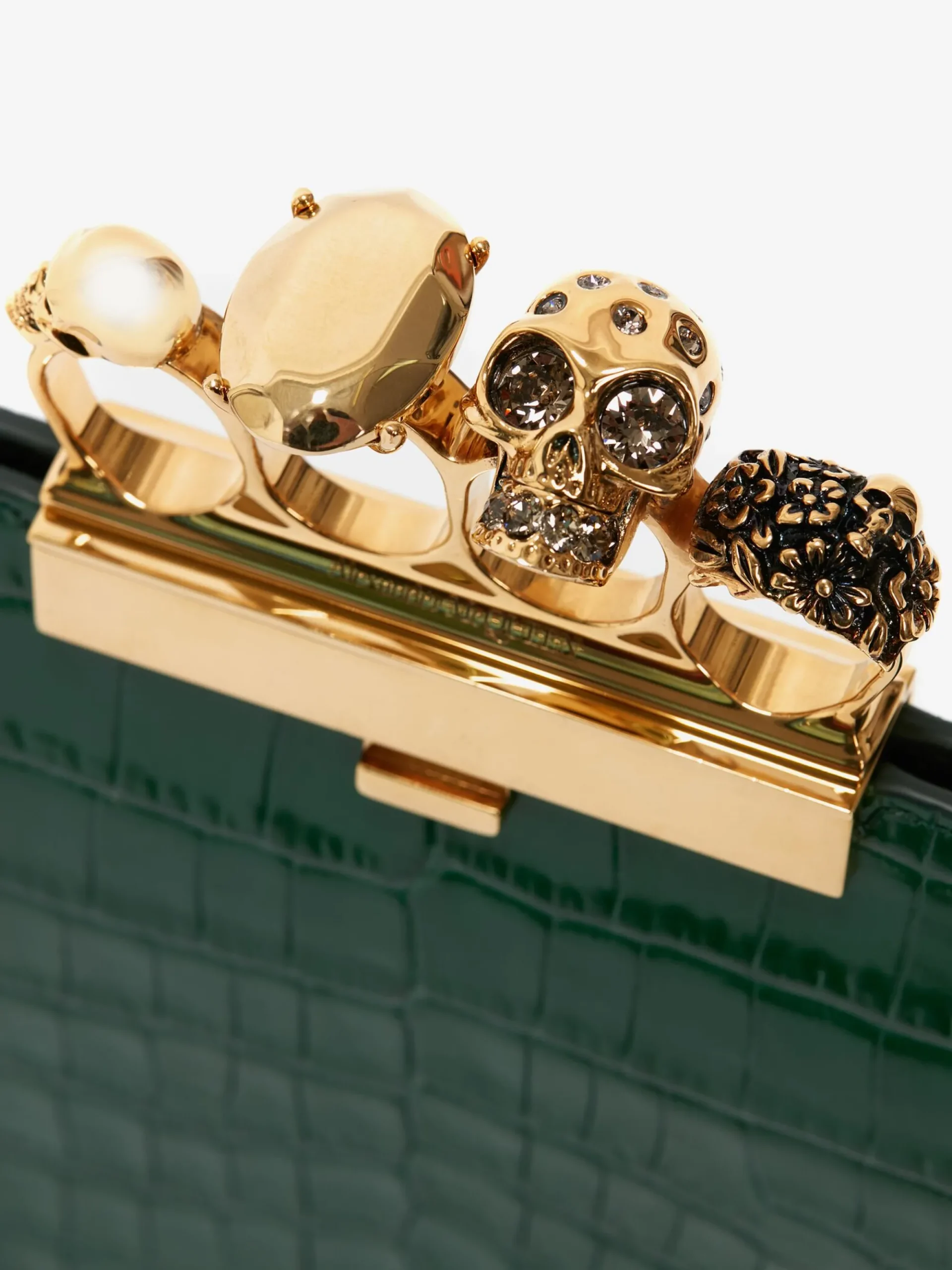 Women's Jewelled Flat Pouch in >Alexander McQueen Fashion