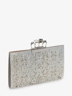 Women's Jewelled Flat Pouch in >Alexander McQueen Hot
