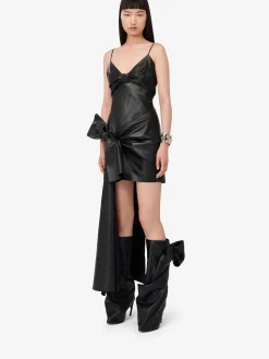 Women's Knotted Drape Dress in ><noscript><img width=