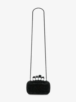 Women's Knuckle Clutch With Chain in ><noscript><img width=