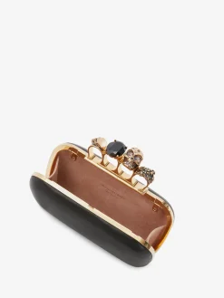 Women's Knuckle Clutch With Chain in ><noscript><img width=