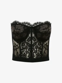 Women's Lace Corset in >Alexander McQueen Flash Sale