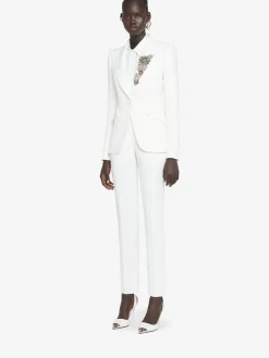 Women's Leaf Crepe Cigarette Trouser in ><noscript><img width=
