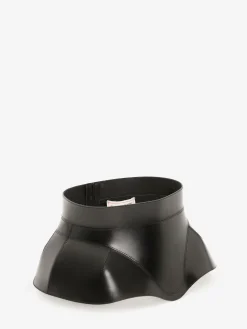 Women's Leather Articulated Corset Belt in >Alexander McQueen Clearance
