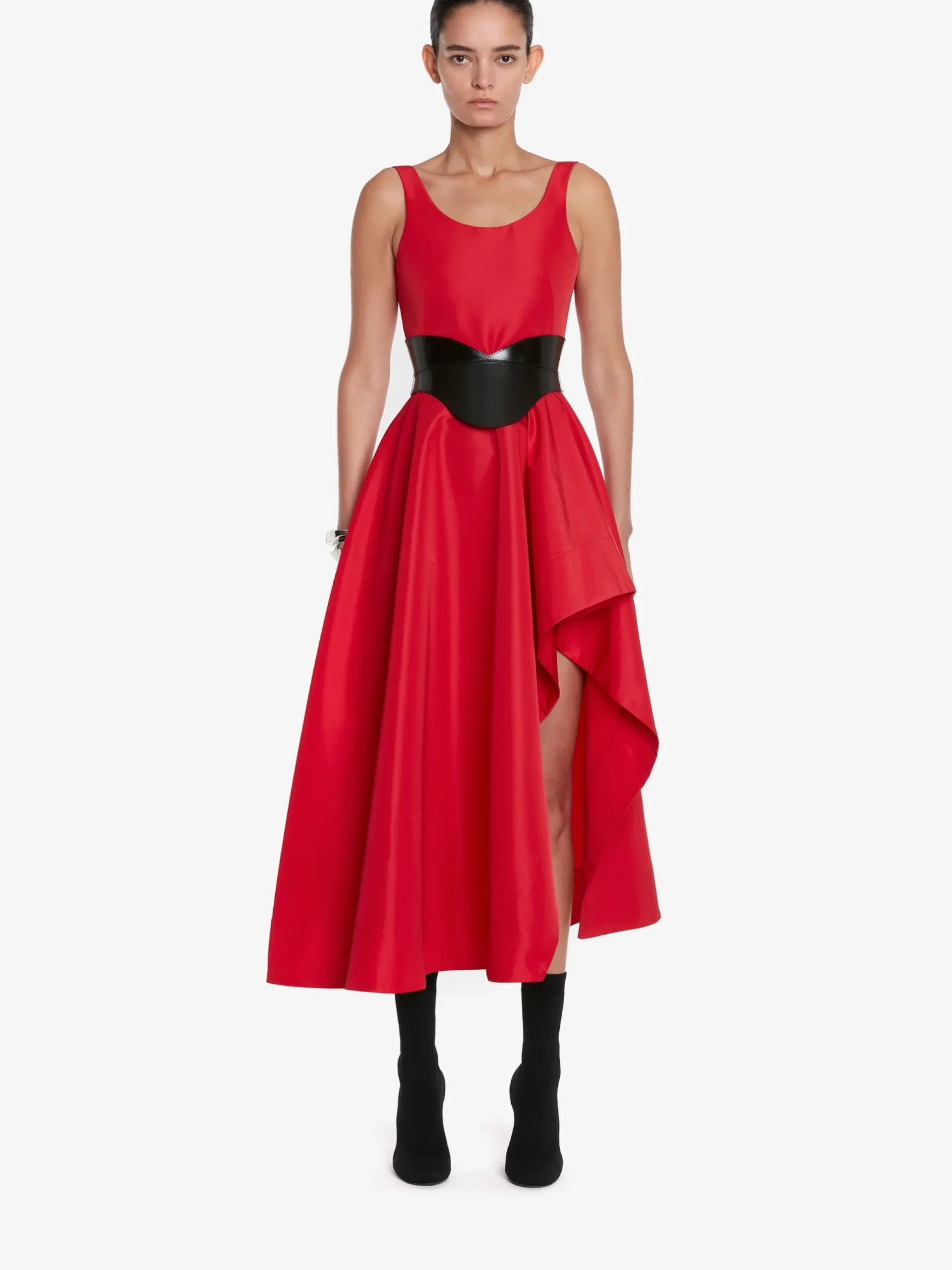 Women's Leather Corset Belt in >Alexander McQueen Discount