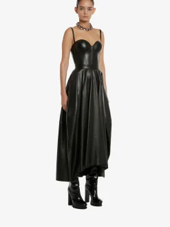 Women's Leather Corset Top in ><noscript><img width=