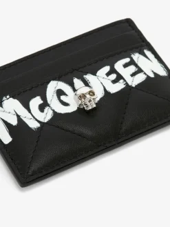 Women's McQueen Graffiti Card Holder in ><noscript><img width=