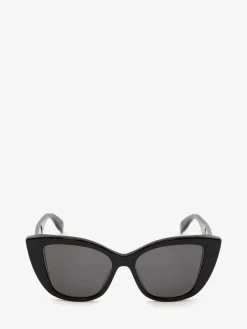 Women's McQueen Graffiti Cat-eye Sunglasses in >Alexander McQueen Hot