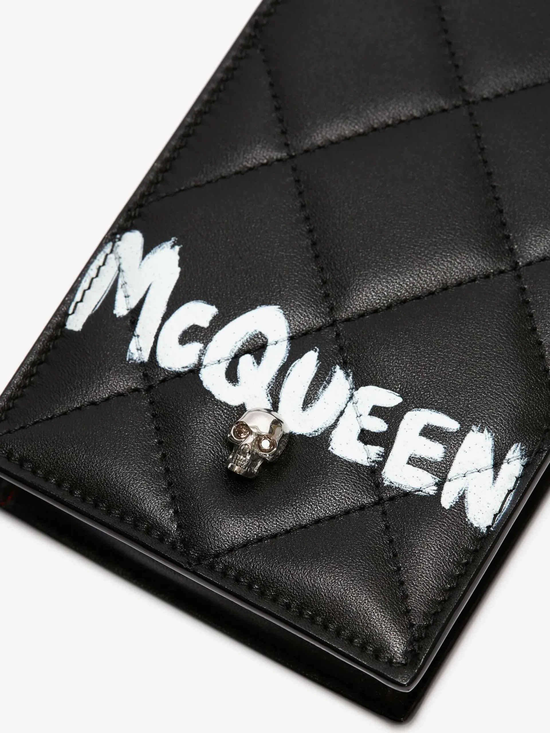 Women's McQueen Graffiti Phone Case With Chain in >Alexander McQueen Outlet