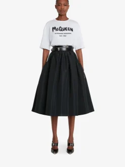Women's McQueen Graffiti T-shirt in >Alexander McQueen Shop