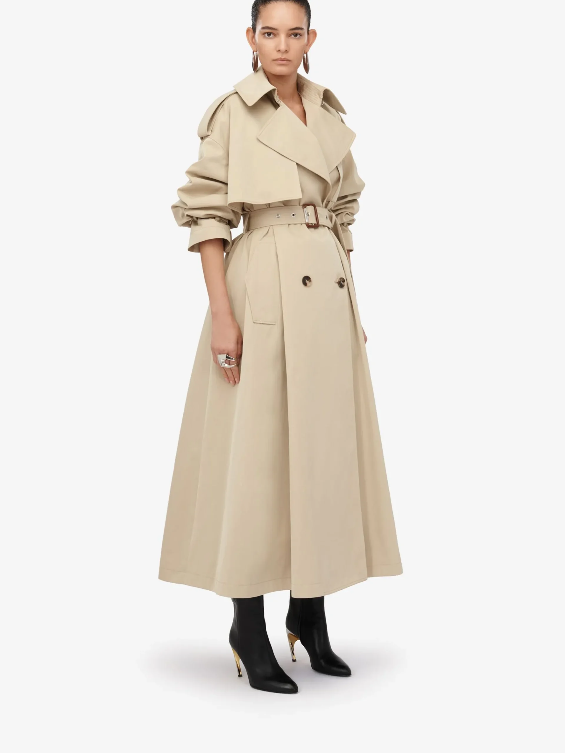 Women's Military Trench Coat in >Alexander McQueen Cheap
