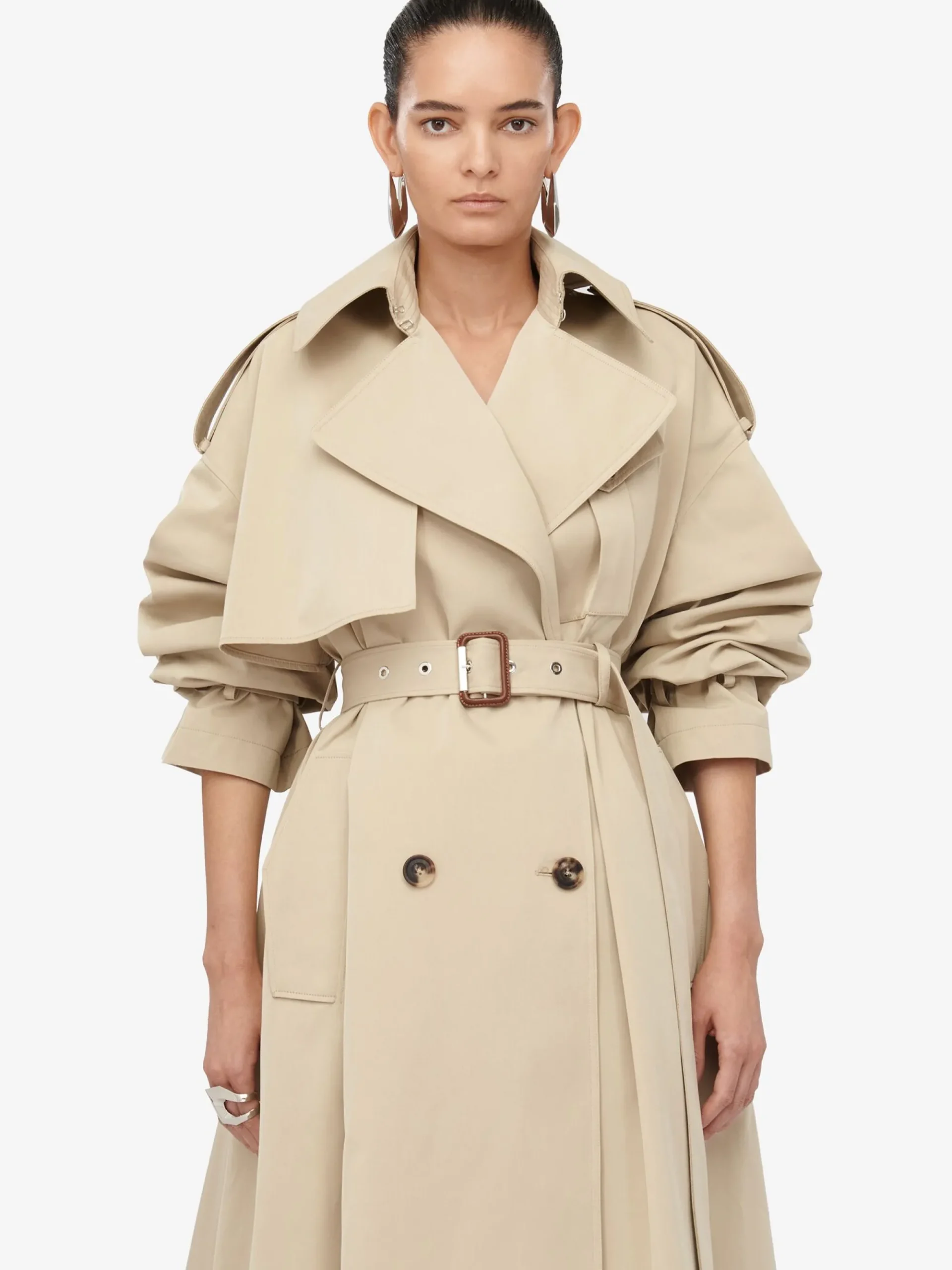 Women's Military Trench Coat in >Alexander McQueen Cheap