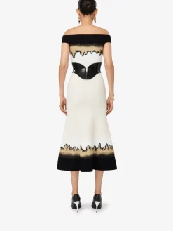 Women's Off-the-shoulder Jacquard Dress in ><noscript><img width=