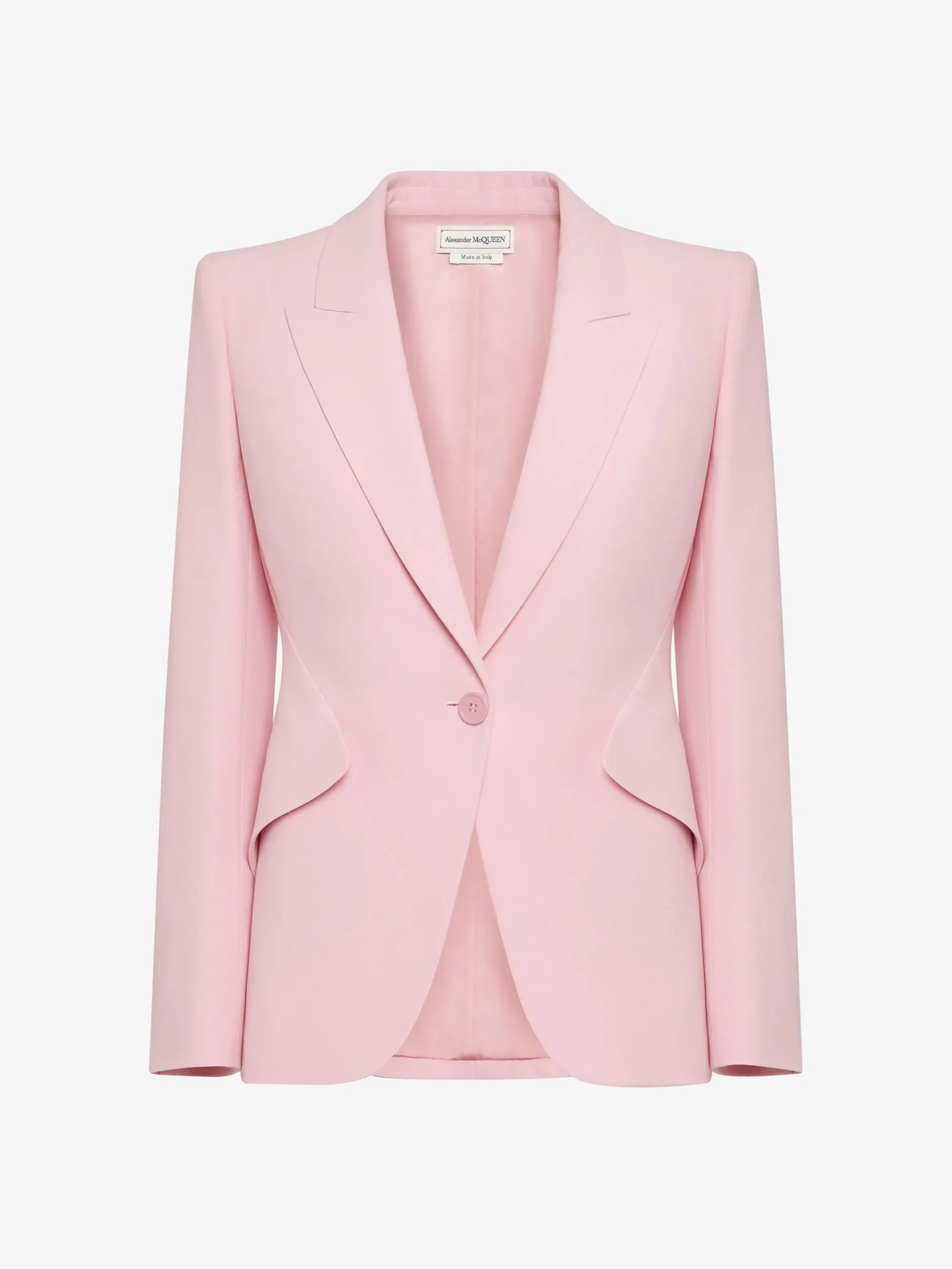 Women's Peak Shoulder Leaf Crepe Jacket in >Alexander McQueen Fashion