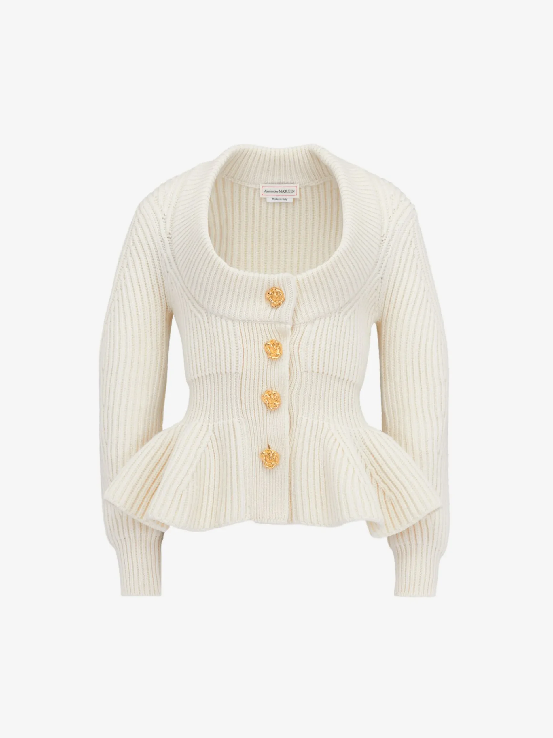 Women's Peplum Cardigan in >Alexander McQueen Best