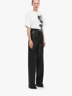 Women's Photographic Orchid Oversized T-shirt in ><noscript><img width=