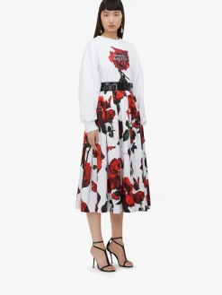 Women's Pleated Midi Skirt in ><noscript><img width=