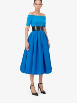Women's Pleated Midi Skirt in ><noscript><img width=