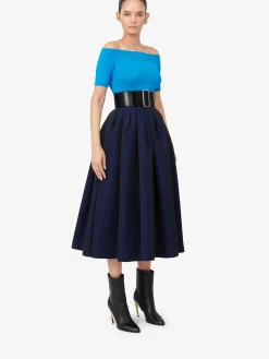 Women's Pleated Midi Skirt in ><noscript><img width=