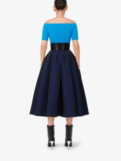 Women's Pleated Midi Skirt in ><noscript><img width=