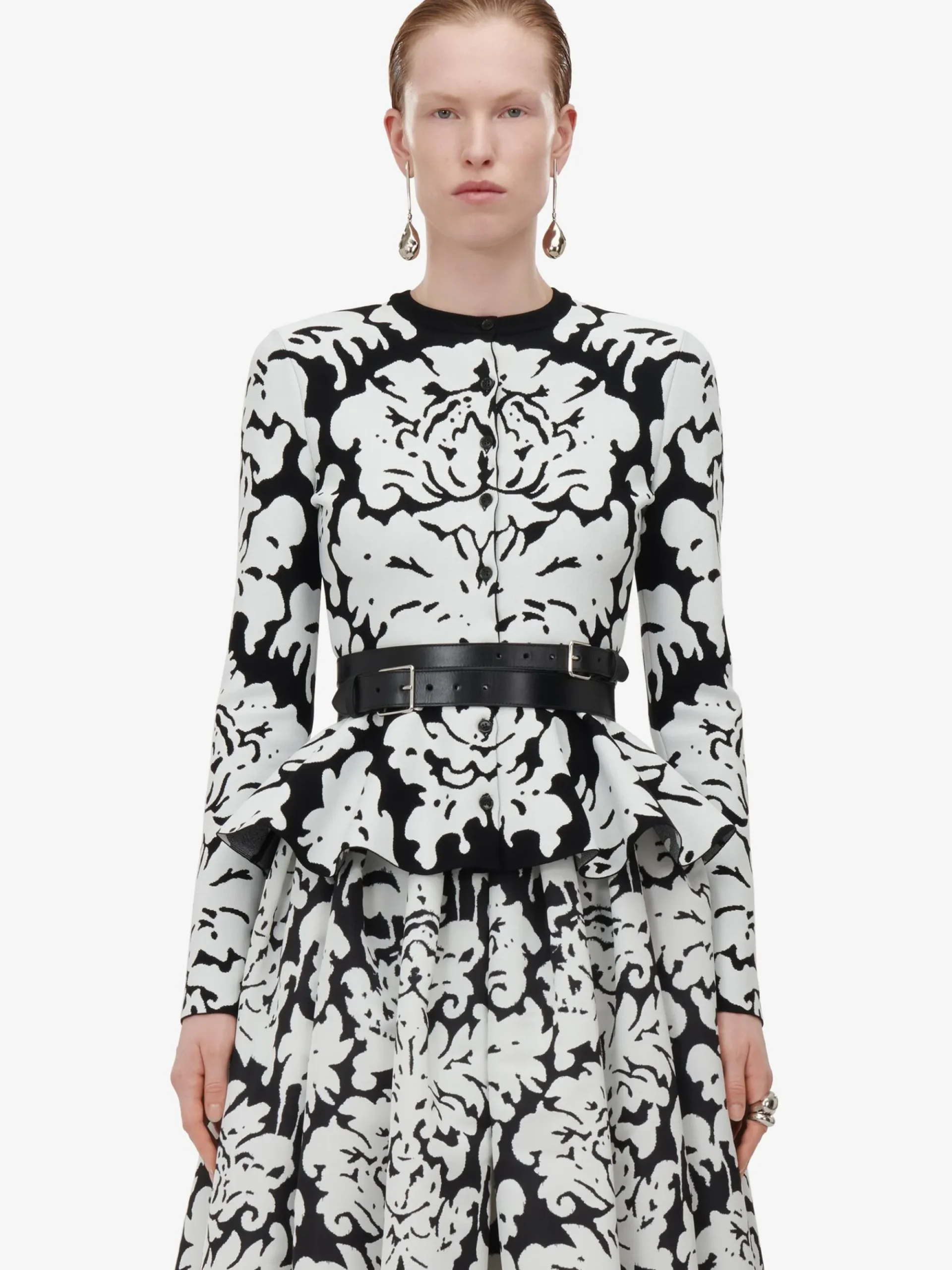 Women's Pleated Midi Skirt in >Alexander McQueen Cheap