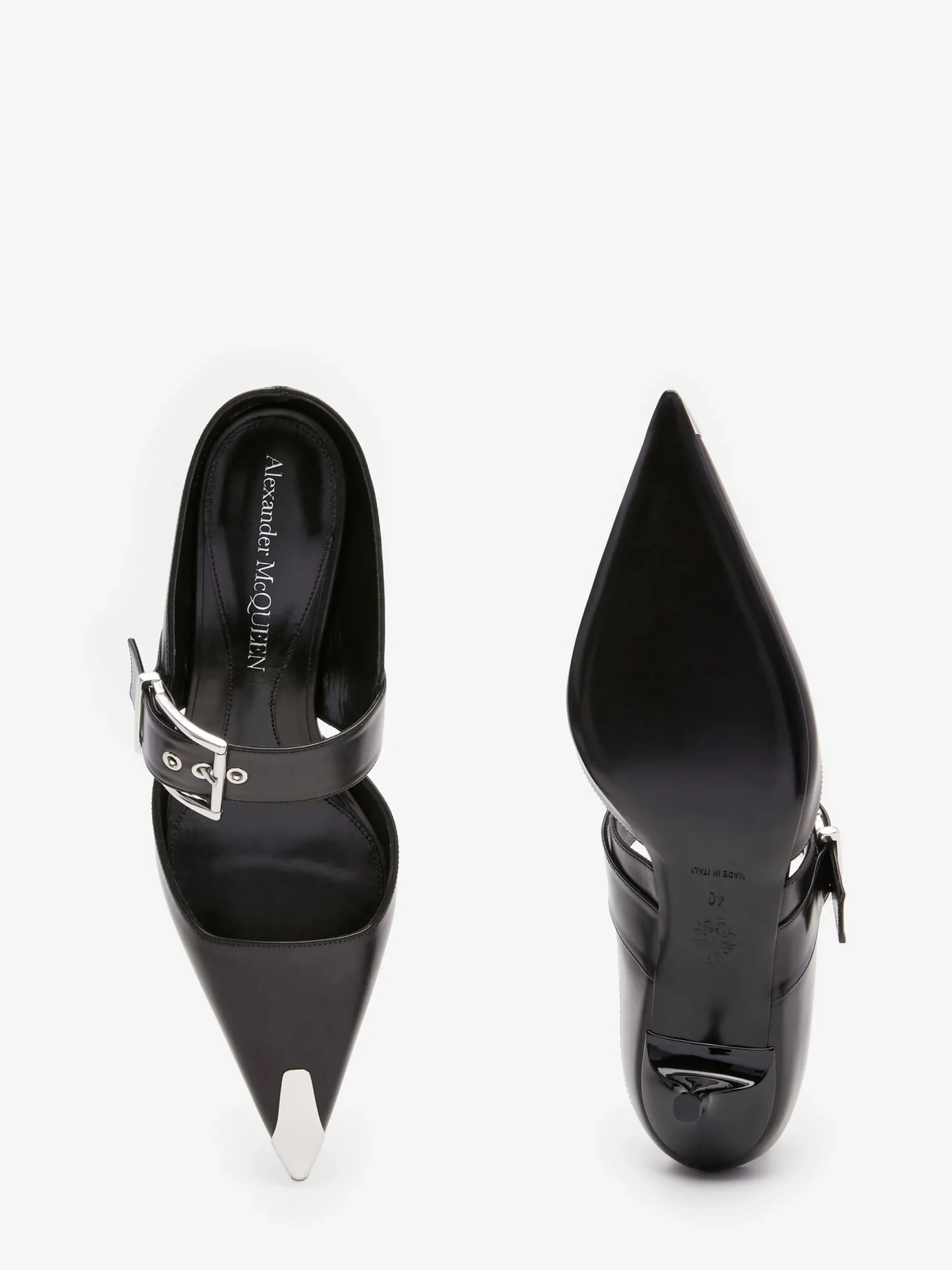Women's Punk Buckle Mule in >Alexander McQueen Store