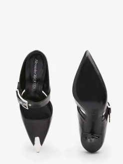 Women's Punk Buckle Mule in ><noscript><img width=