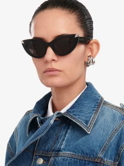 Women's Punk Rivet Cat-eye Sunglasses in >Alexander McQueen Best
