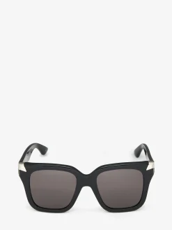 Women's Punk Rivet Oversize Sunglasses in >Alexander McQueen Discount