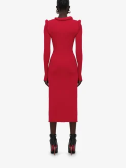 Women's Ribbed-knit Midi Dress in ><noscript><img width=