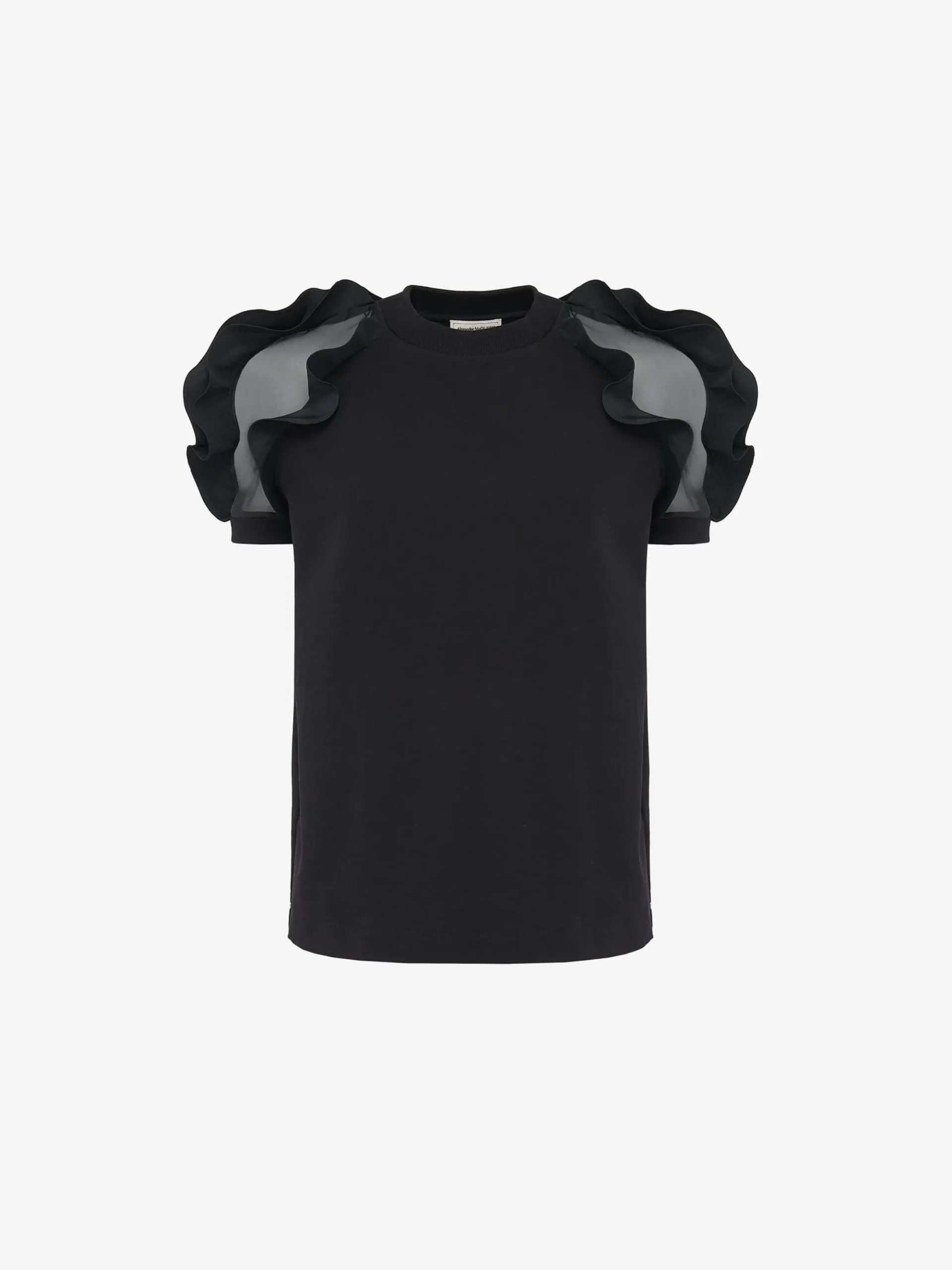 Women's Ruffle Detail T-shirt in >Alexander McQueen Discount