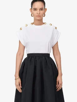 Women's Seal Button T-shirt in ><noscript><img width=