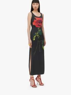 Women's Shadow Rose Pencil Dress in ><noscript><img width=