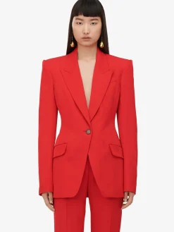 Women's Single-breasted Jacket in >Alexander McQueen Discount