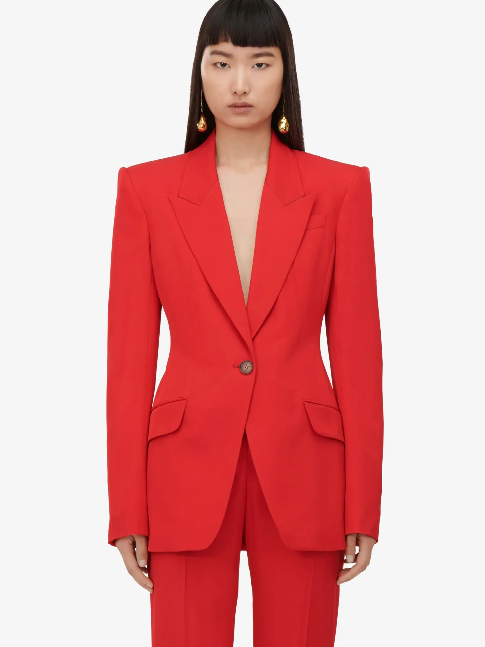 Women's Single-breasted Jacket in >Alexander McQueen Discount